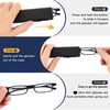Yiwaeye Ultra-thin Folding Reading Glasses Anti Blue Ray, Lightweight TR90