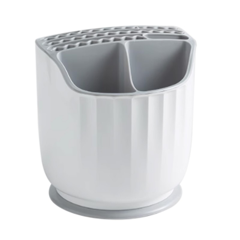Rotating Utensil Holder Multiple Compartments Plastic Kitchen Counter Knife Chopstick