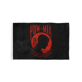 Flag FRITZE® USA Pow Mia/black, red, 30 x 45 cm