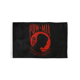 Flag FRITZE® USA Pow Mia/black, red, 30 x 45 cm