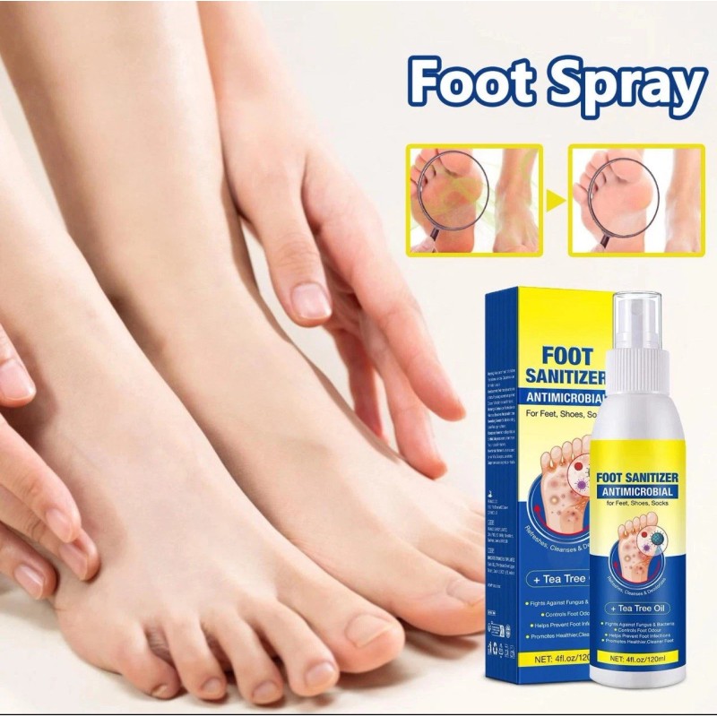 Aromixe Foot Sanitizer Spray 120ml – Antimicrobial with Tea Tree