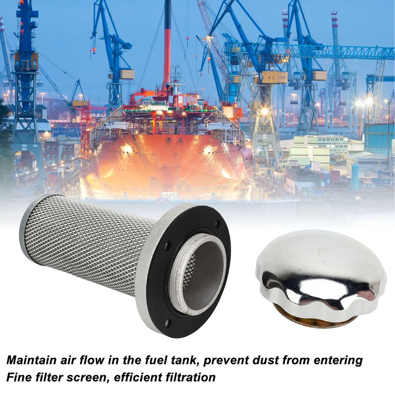 Fuel Tank Air Filter with Cover High Accuracy Mesh Cartridge