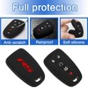 RS Silicone Rubber Key Protector with Key Chain Compatible with