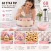 Tumtanm 6B Nozzle Large Drop Flower Piping Tip, Large Seamless