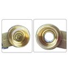Ohamtes 2Pcs Ordinary Brass Ball Valve G 1/2" Male Thread
