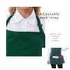 Noxiglow Adjustable Short Aprons for women with 3 Pockets, Waterproof