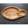 Cleminson Hand Carved Olive Wood Appetizers and Tapas Bowl 29cm