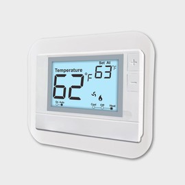 Large Thermostat Backplate – Universal Fit for Standard Thermostats, Wall Plate Cover for Clean Wall Finish(Off-White)