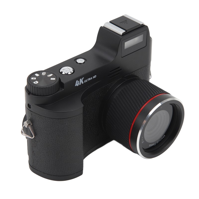 4K Digital Camera 48MP Manual Focusing Retro Anti Slip Pattern