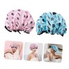 NOLITOY 2pcs Shower Cap Shampoo Cap Bath Hat Cap Bathing