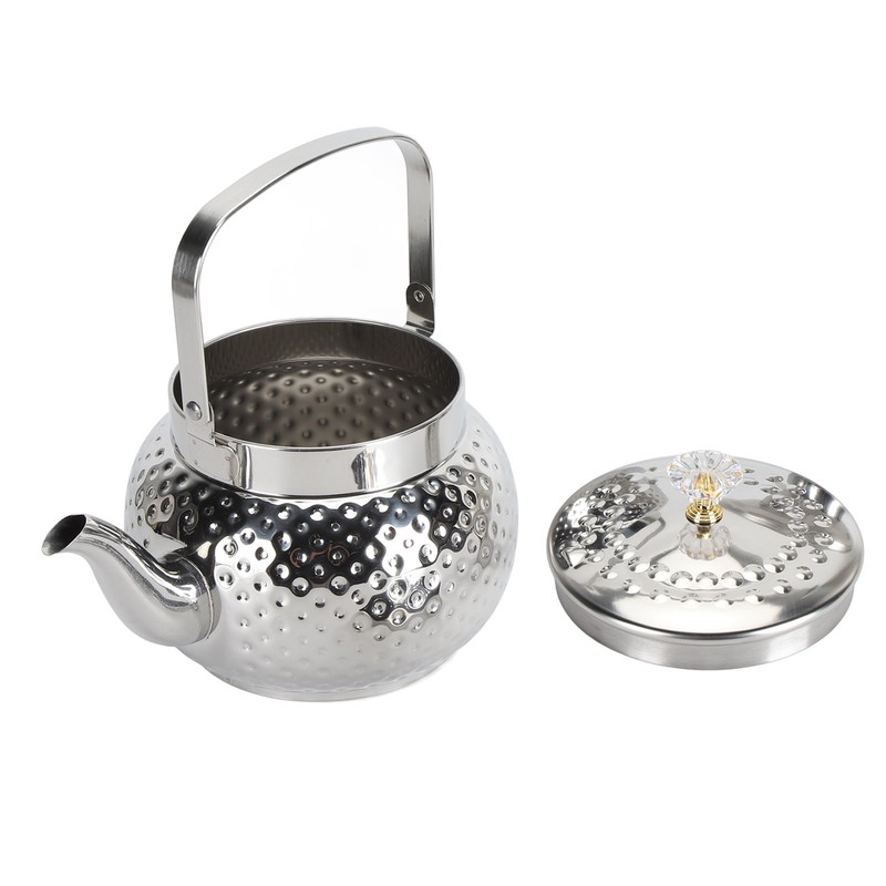 Stainless Steel Teapot with Removable Filter Metal Tea Kettle Coffee