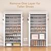 ROJASOP Shoe Rack with Covers 10 Tier Large Shoe Organizer
