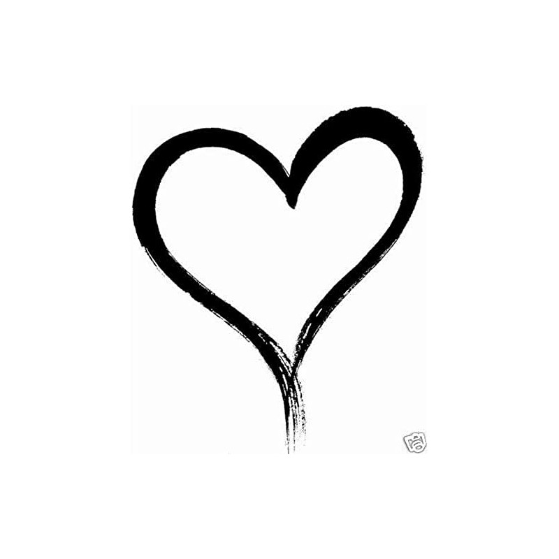 Artemio Wooden Stamp Heart Shape Beige 3.2 x 2.5 x