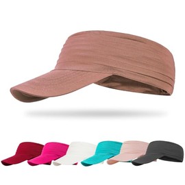 TAGVO Quick-Drying Sun Visor Cap for Men and Women, UV Protection, Easy Folding, Beach, Golf, Tennis Cap, Sun Hat with Elasity Brim, Outdoor Sun Visor Hats, Sports Cap for Tennis, Running, Golf