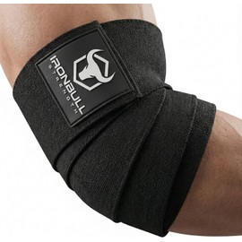 Elbow Wraps for Weightlifting (1 Pair) - 50" Elastic Elbow Braces for Weight Lifting - Elbow Support for Bench Press, Powerlifting, Fitness, & Gym Workout - Gym Elbow Straps Weightlifting - Elbow Compression Strap Brace