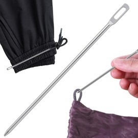 Easy Drawstring Threader Tool Metal, Quick & Easy Drawstring Threader Tool, Replacement Tool Needle for Jackets Swim Trunks Pants Sweatpants Shorts Hoodies, Drawstring Tool