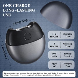 Lanties Electric Automatic Nail Clipper Safety Electric Fingernail Trimmer Nail Cutter with Cleaning Brush and Charging Cable for Adult, Men, Caregivers, Grey and Black