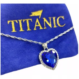 Dtup Collar Titanic Corazón Del Mar Original + Bolsa Terciopelo