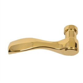 Andersen Newbury Style Lever Handle Left Hand in Bright Brass