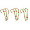 10 Red, Green and White Peppermint Flavoured Candy Canes -