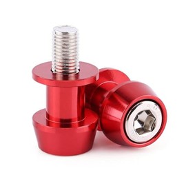 Swing Arm Spool, 2PCS Motorcycle CNC Rear Stand Swing Arm Spool Rear Stand Swing Arm Sliders Stand Swingarm Bobbins(10mm-Red)