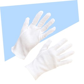 BIUDECO 12 Pairs Thickened Cotton Gloves for Jewelry Protection Work Gardening Comfortable Reusable Safety Gloves for Indoor Outdoor Use for Cleaning Inspections