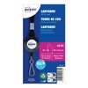 Avery 4830 Black Lanyards with Extendable Reels - Pack of