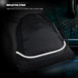 ELCYCO Motorcycle Helmet Backpack Bag With Large Cargo Net,Lightweight Storage Compact Bag Tail Bag