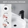 Fransiton Bathroom Sink Stopper, 1.1-1.77 Inch Basin Pop Up Black