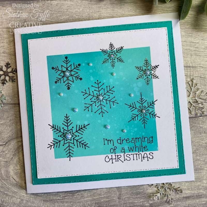 Woodware Clear Singles Paintable Baubles Snowflakes 4 in x 6