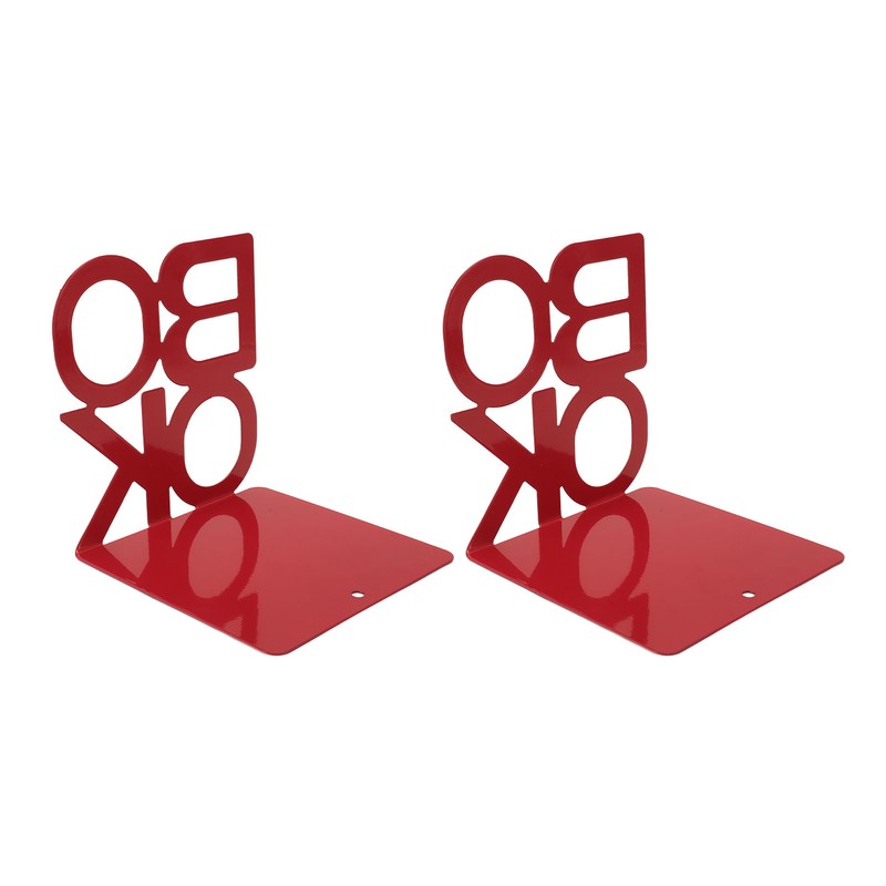 1 Pair Modern Bookend Non Slip Heavy Duty Decorative Book