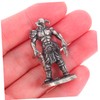Sosoport Mini Japanese Samurai Statue Figurine Medieval Sculpture Collectible Desk