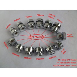 HATOOLHA® Brass 360 Degree Swivel Tap Adapter (Male Thread to Male Thread, 18 mm - 22 mm) Pack of 2