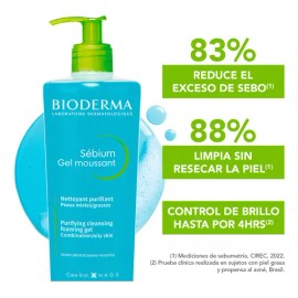 Bioderma Sébium Gel Moussant 500 ml | limpieza y purificación para piel mixta