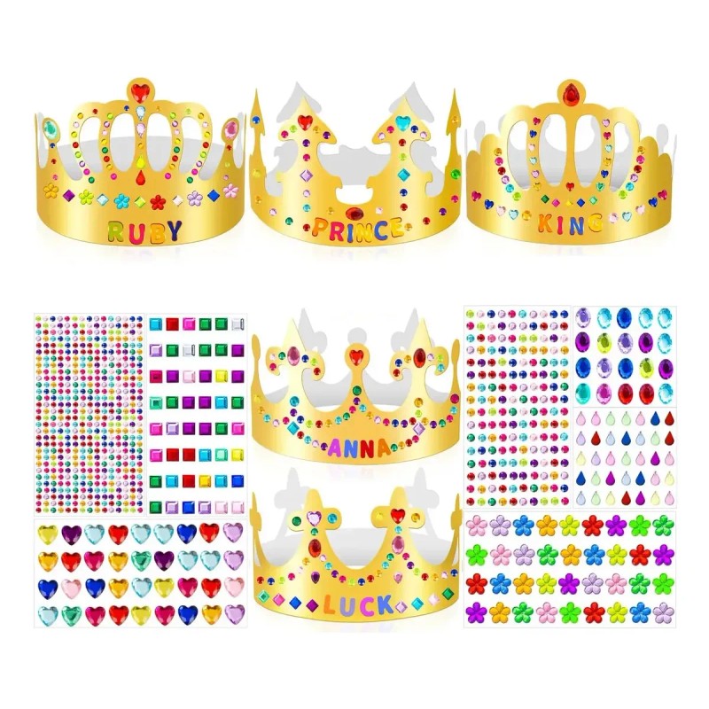 100pcs Coronas Carton Fiesta Cotillones Batucadas Rey Corona