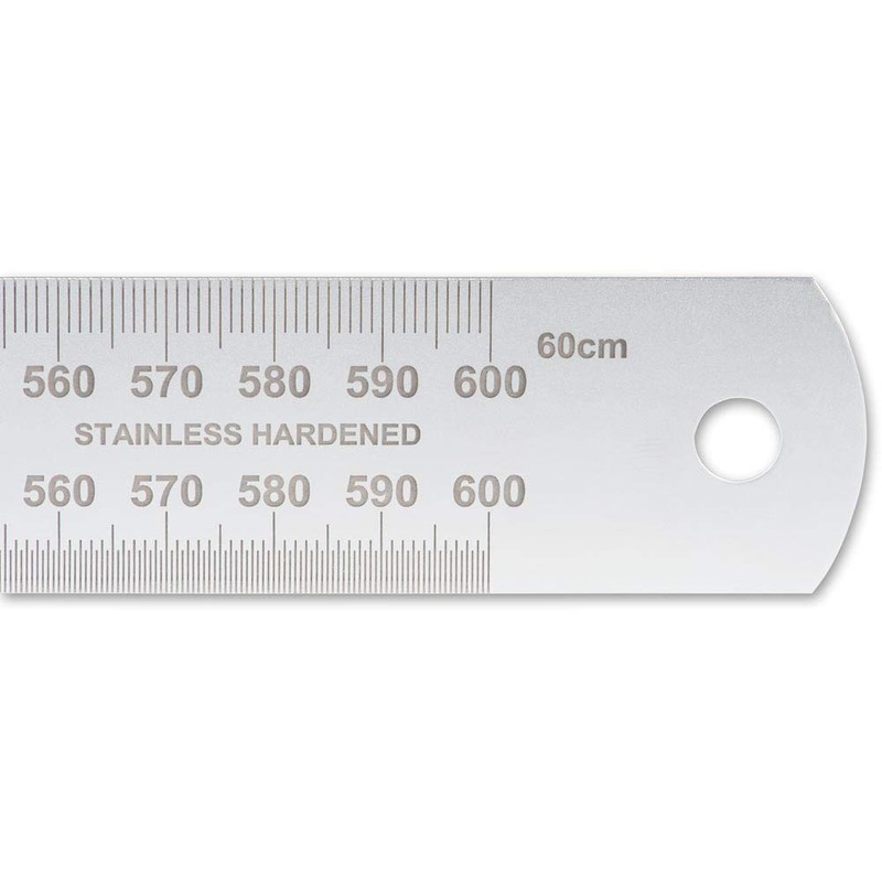 Axminster Precision Stainless Steel Metric Rule - 600mm