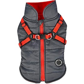 Puppia Mountaineer II Winter Vest, Grey, X-Large