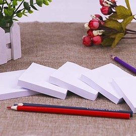 Notas adhesivas blancas, 6 blocs, 3 x 3 pulgadas, 100 hojasbloc, bloc de notas autoadhesivas, notas fciles de publicar para oficina, escuela, hogar...