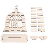 Wooden Chocolate Display Stand Bird Cage Style Dessert Display Shelves