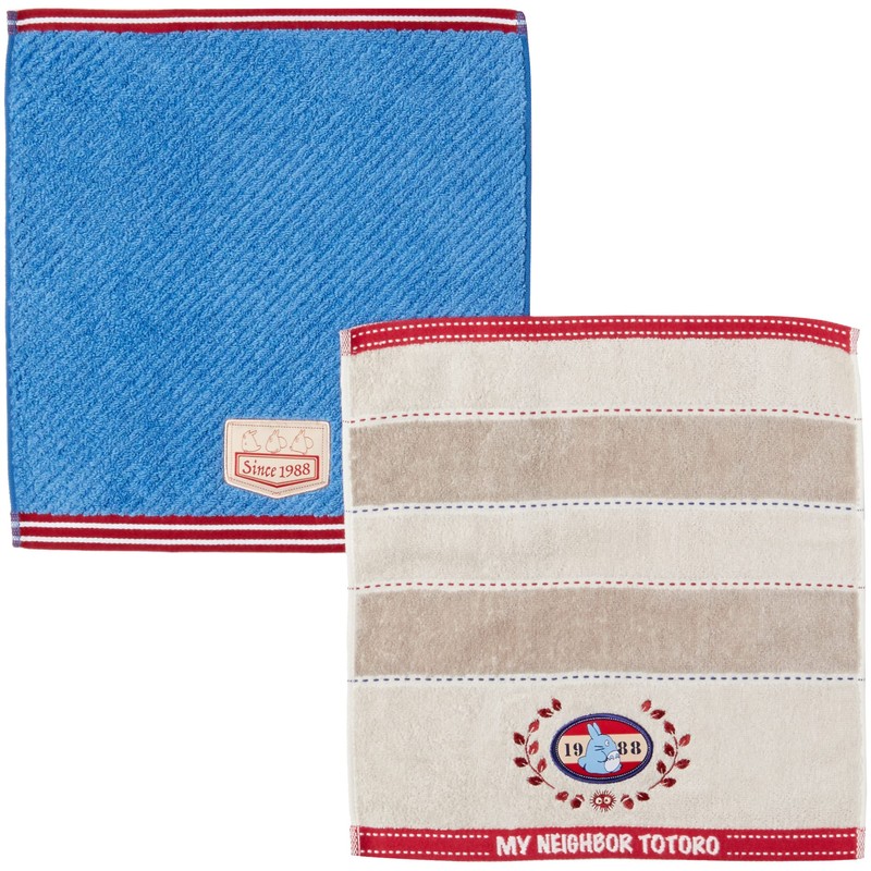 Marushin 1105043800 Towel Gift, Ghibli My Neighbor Totoro, Denim Stitching