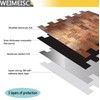 WEIMEISC 10 pcs Peel and Stick Tile Backsplash,Metal Subway Tile