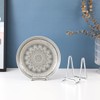 DIDUDIDU Plate Holder Easel Display Stand - 4.5 inch Silver