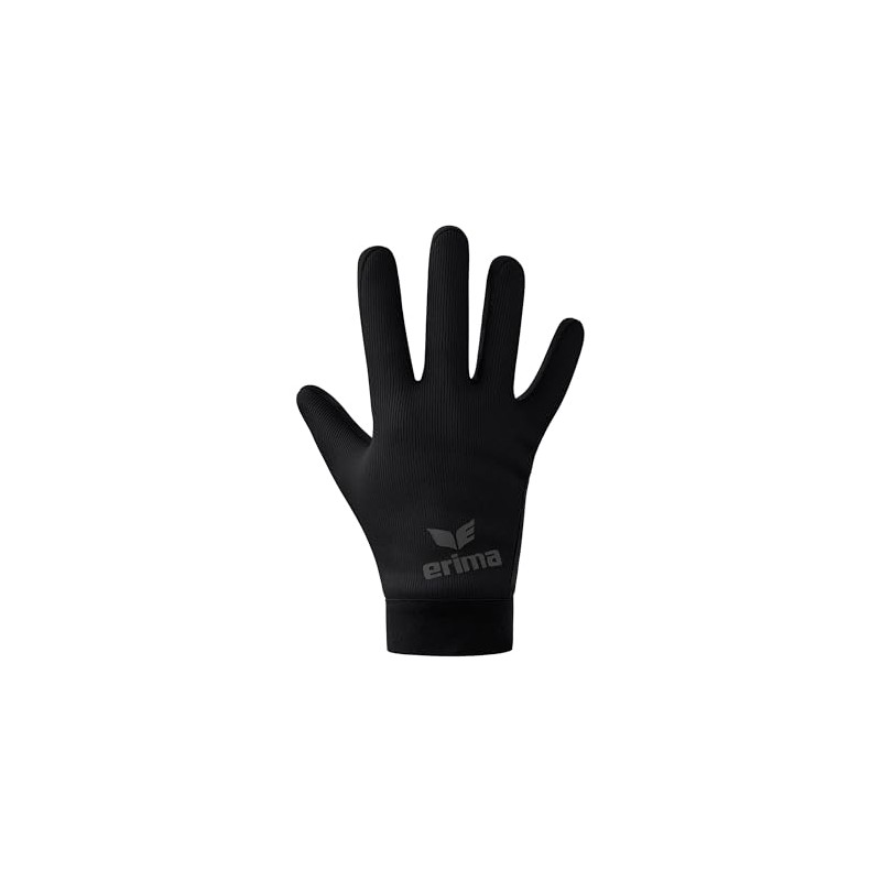 Erima Unisex Adult Functional Field Player Gloves (2242401), Black, M