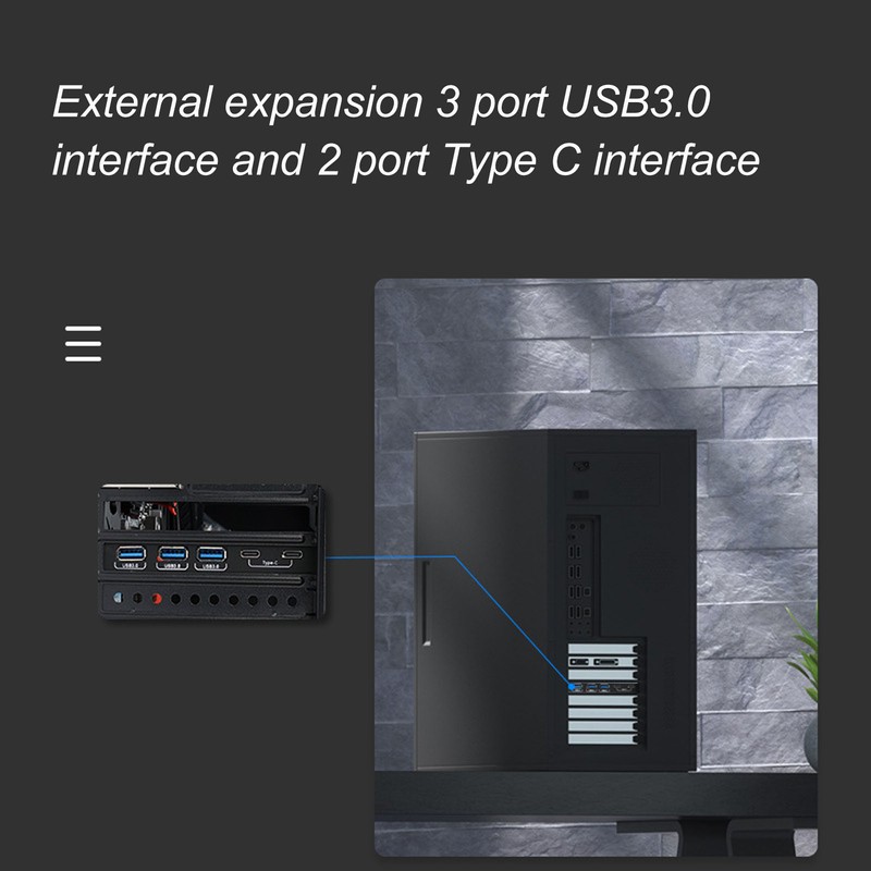 PCI E to USB Expansion Card 7 Ports 5Gbps USB