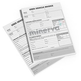 Used Car Vehicle Sales Invoice Receipt NCR Pad - Buying & Selling Motor Trade - A4 Size