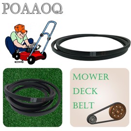 POAAOQ Mower Deck Belt 791988 / Aramid Cord / 140.75 inches/for Hustler Raptor EX (931899EX) 52 inch Deck,Raptor XD (943431CE) 48 inch Deck,Super Z CAT Diesel 72" (Side Discharge Deck)