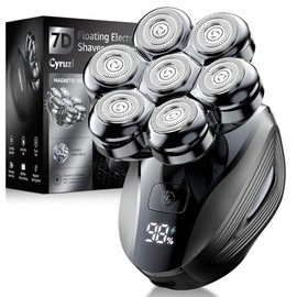 Head Shavers for Bald Men: Enhanced Detachable Head Shaver - IPX7 Waterproof Electric Razor for Men - 7D LED Display Rechargeable Shaving Grooming Kit (Hunter Green)