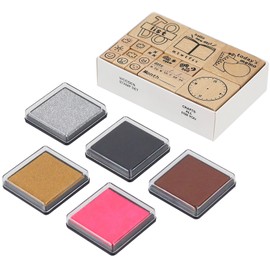 Koqye 17 Pcs Wooden Rubber Stamps Set, Cute Wooden Stamps with Ink Pad for Crafting, Decorative Rubber Stamps Kit with Storage Box for DIY Crafting, Scrapbooking Supplies(Emotions & Daily)