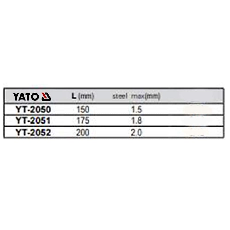 YATO YT-2052 – 8" Carpenter Pliers