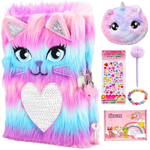 DICVUTE Dairy with Lock for Girls, Gift for 6 7